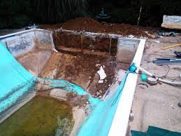 pool demolition plastic concrete fiberglass