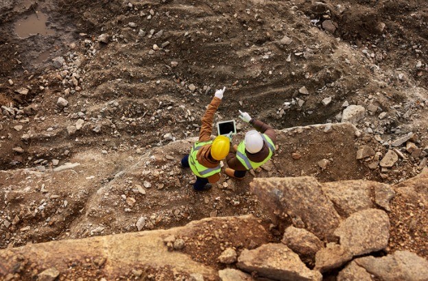 Excavation: Grading a Sloped Construction Site