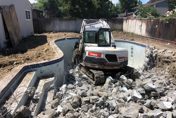 pool demolition Bay Area, Pool removal Bay Area