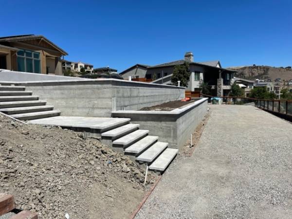 Lassiter Excavating bay area retaining walls installation