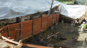 Lassiter Excavating pool excavation Soldier Wall Swimming Pool